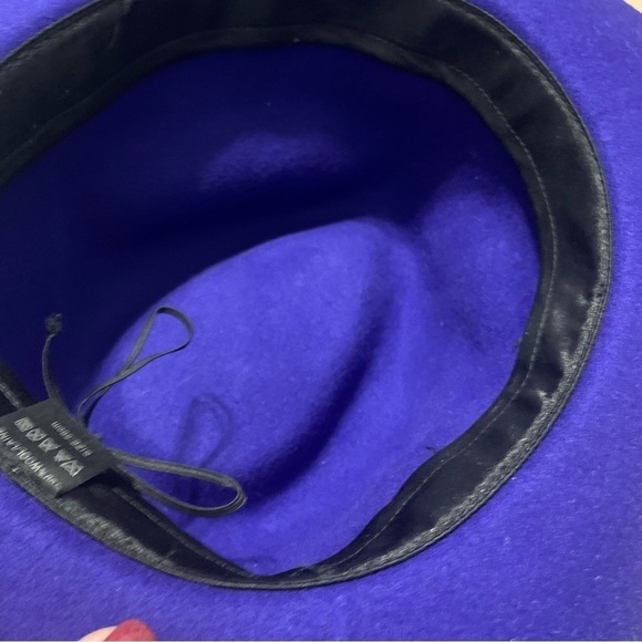 Women’s Colbalt Blue Wide Brim 100% Wool 56 cm Hat main image 5